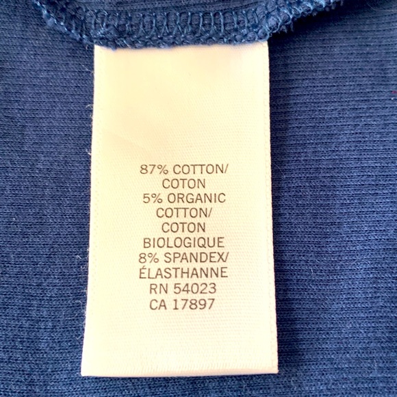 3 for $15 bundle Banana Republic navy ribbed tank top  lightly worn - Picture 4 of 4